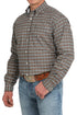 Men's LS Vintage Cinch Oxford Plaid Shirt
