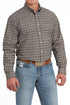 Men's LS Vintage Cinch Oxford Plaid Shirt