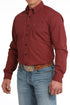 Men's LS Basic Plain Weave Print Shirt