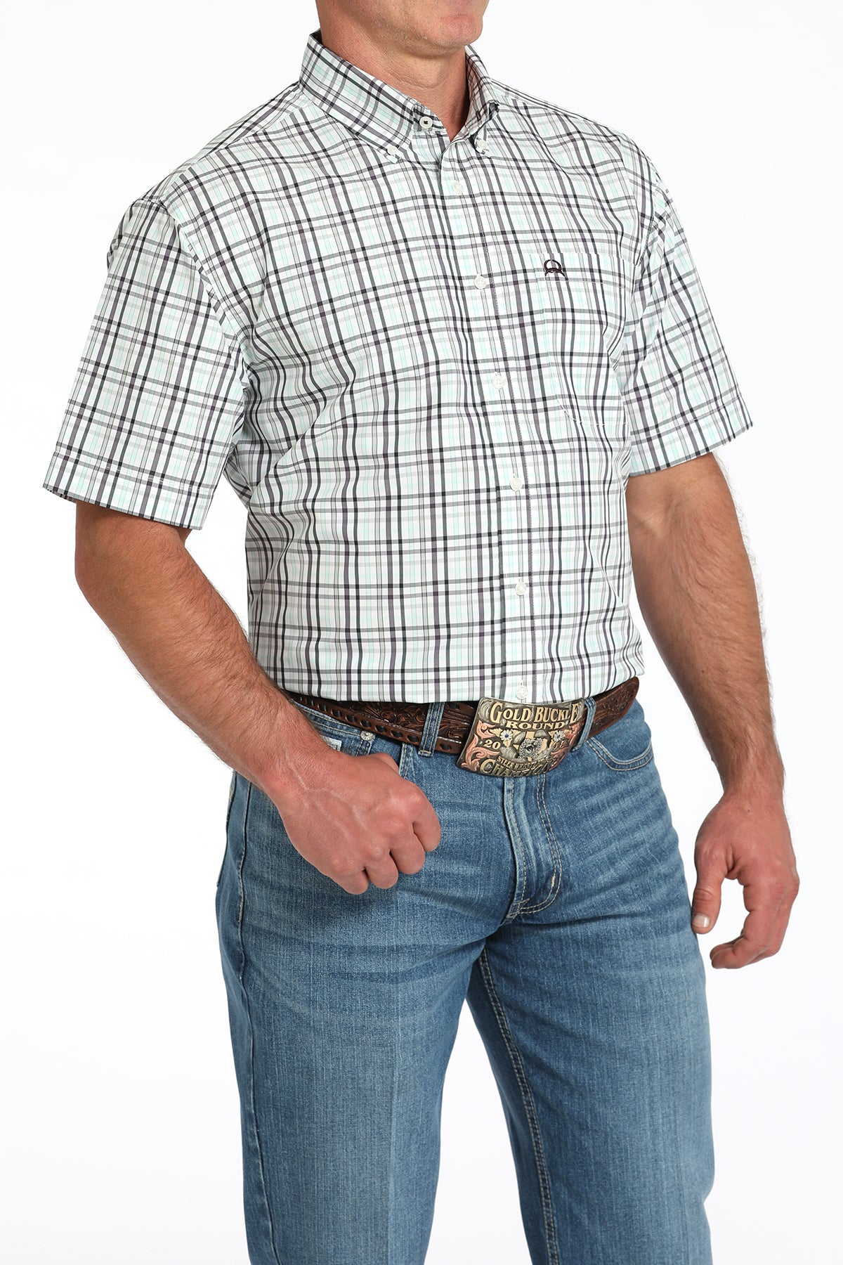 Men's Athletic Plaid SS