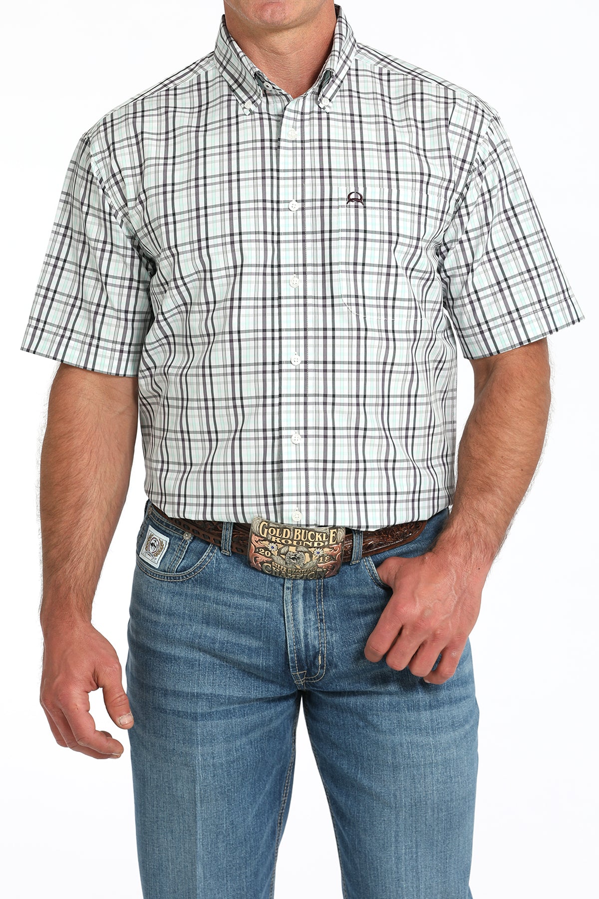 Men's Athletic Plaid SS