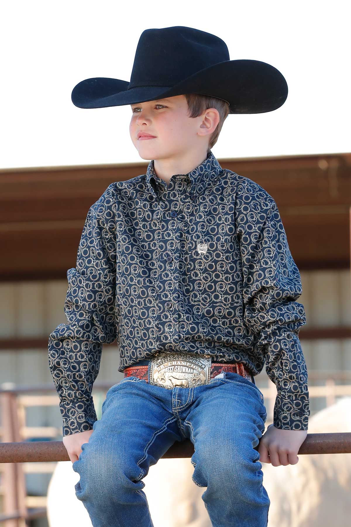 LS Boys Plain Weave Print