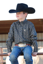 LS Boys Plain Weave Print