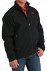 Mens Solid Bonded w/Printed Lining Jacket