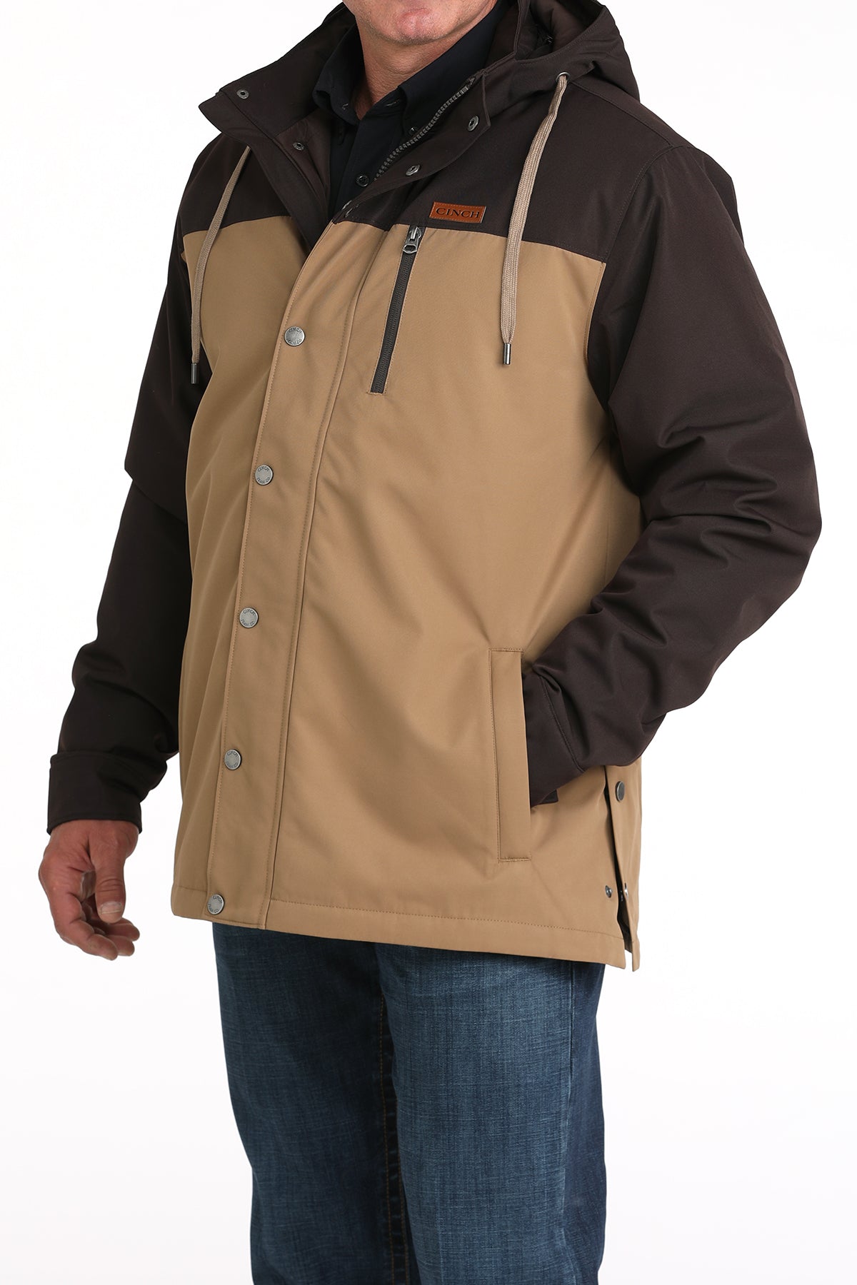Mens Cinch Barn Coat w/Removable Hood