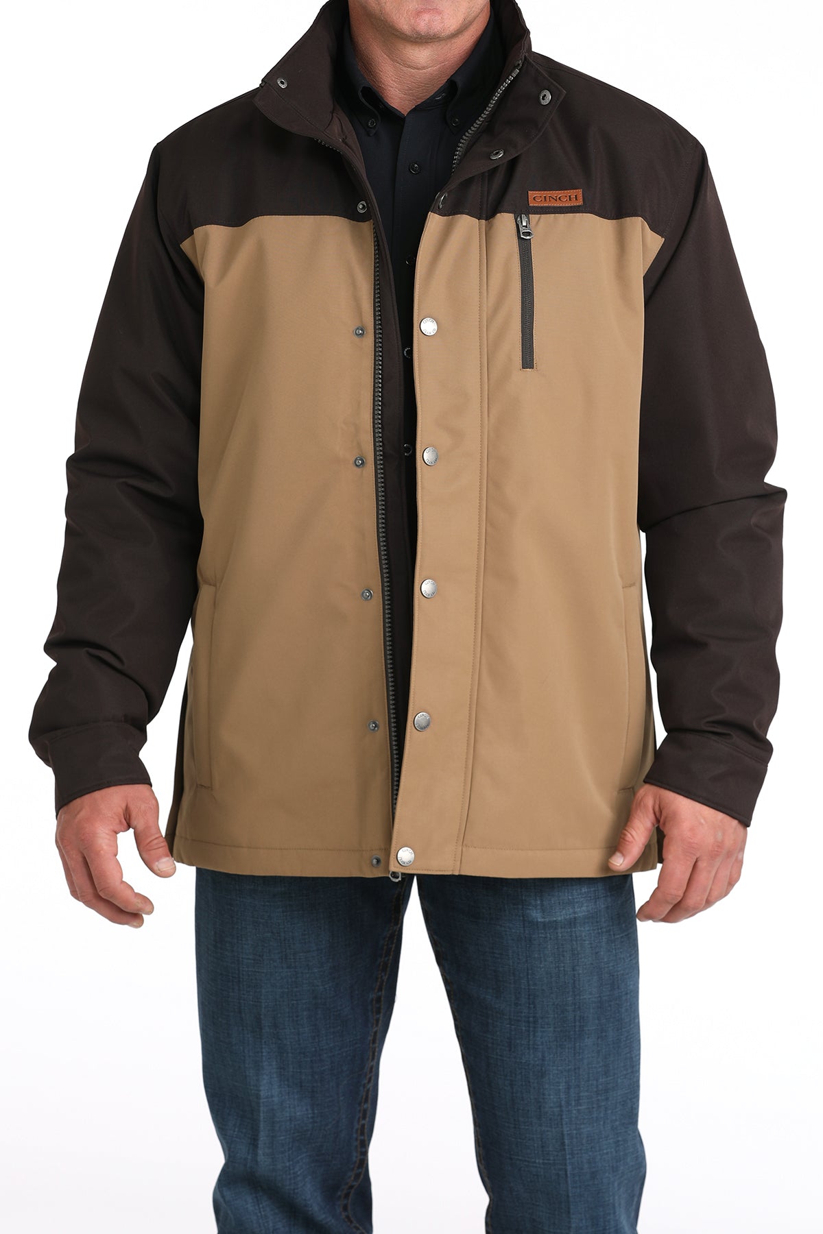 Mens Cinch Barn Coat w/Removable Hood