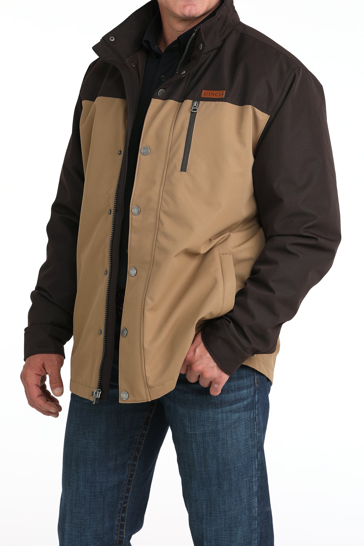 Mens Cinch Barn Coat w/Removable Hood