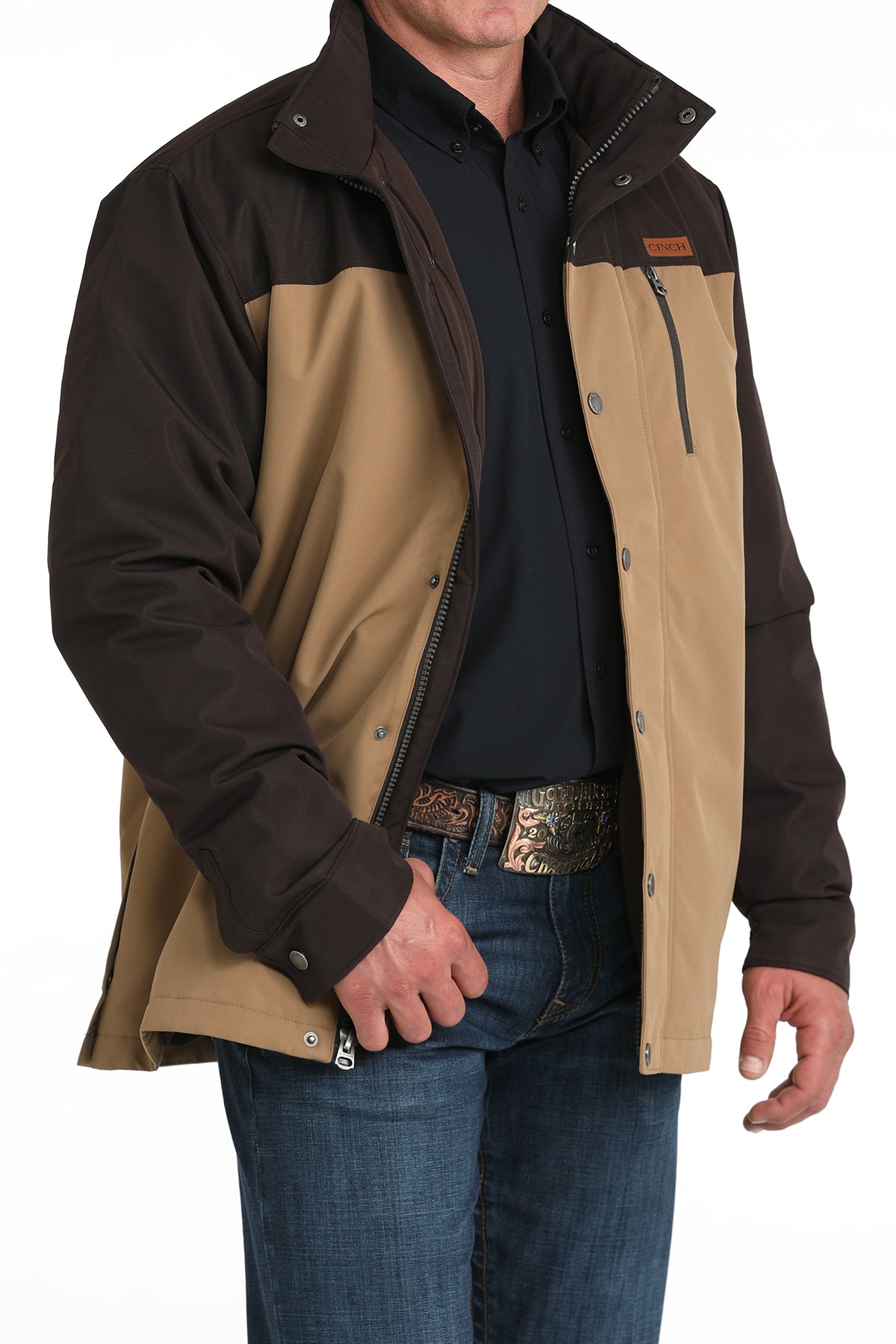 Mens Cinch Barn Coat w/Removable Hood