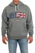 Men's gray hoodie with Cinch Logo on the front