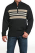 Mens Charcoal 1/4 Zip Sweater