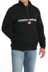 Mens 1/4 Zip Pullover w/CF Puff Print