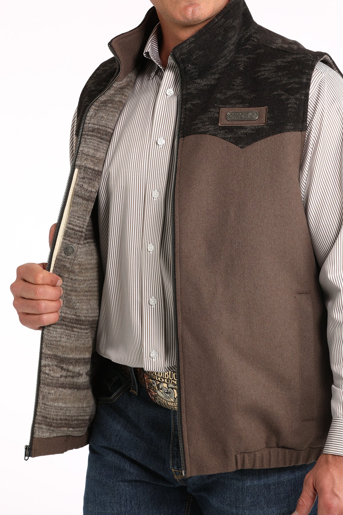 Mens Conceal Carry Wooly Blanket Lined Vest MO
