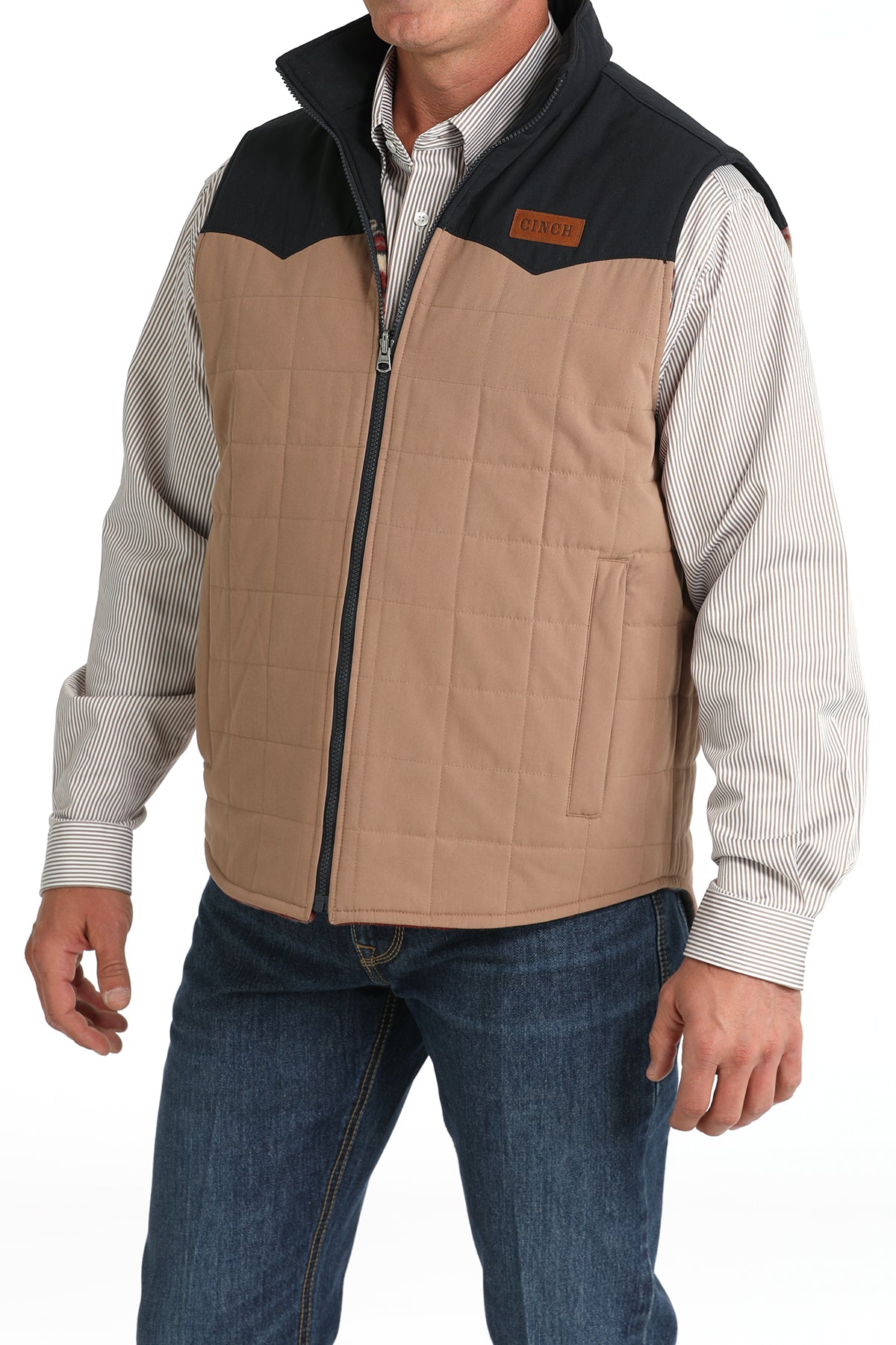 Mens Reversible Colorblocked  Vest