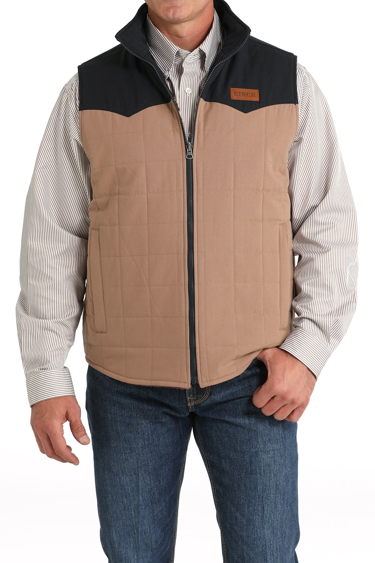 Mens Reversible Colorblocked  Vest