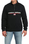 Men's 1/4 Zip Pullover with Cinch Logo and American Flag