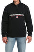 Men's 1/4 Zip Pullover with Cinch Logo and American Flag