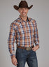 mens long sleeve snap western shirt