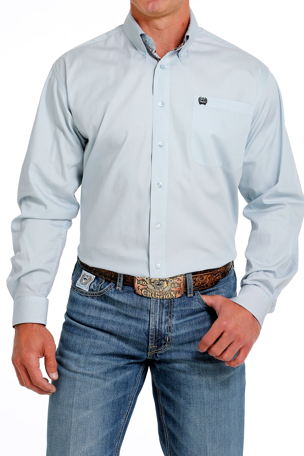 Mens Light Blue Shirt MTW1105616