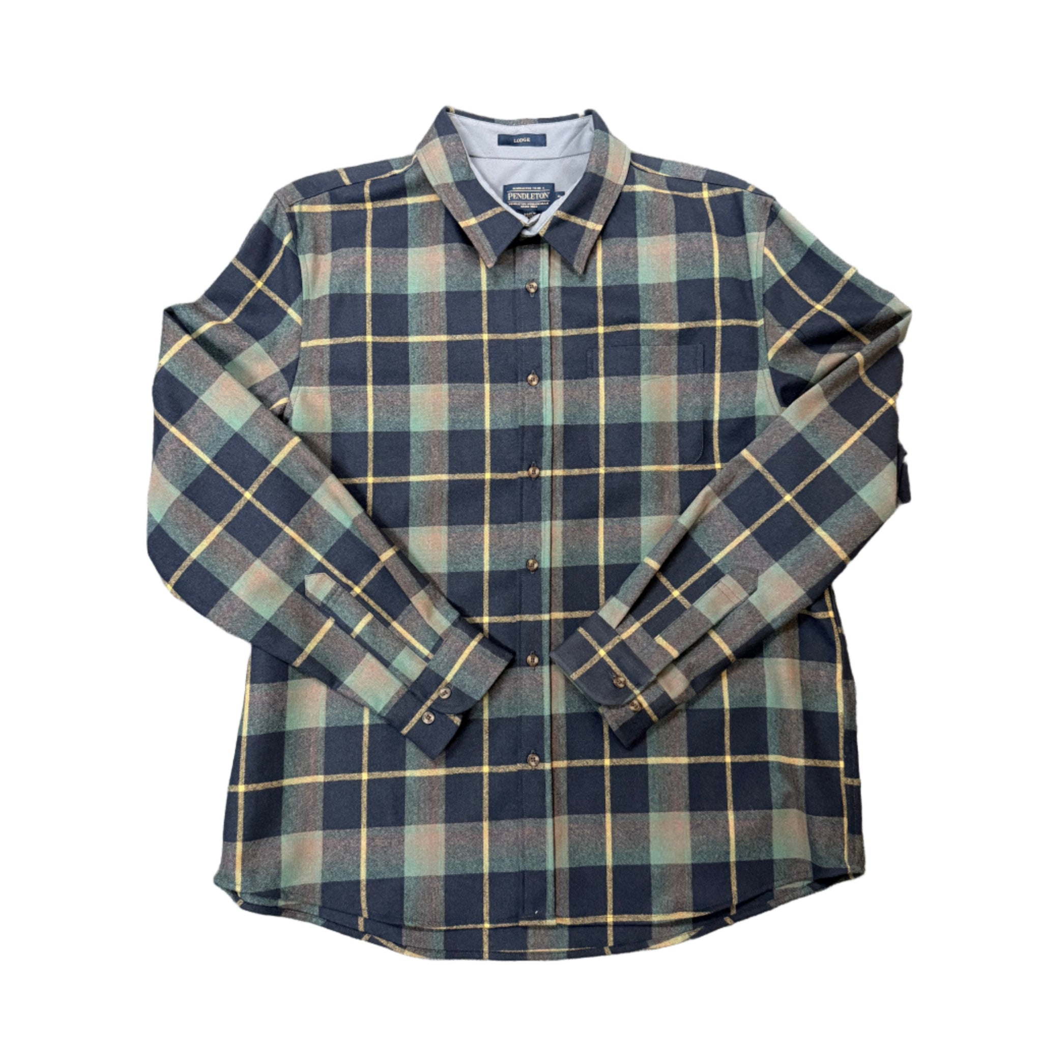Blue Plaid Shirt Button front