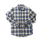 Blue Plaid wool shirt button down