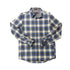 Blue Plaid wool shirt button down