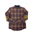 Plaid shirt with elbow patches 