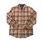 Wool Rust plaid shirt with button front