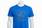 Blue t-shirt with graphic design 