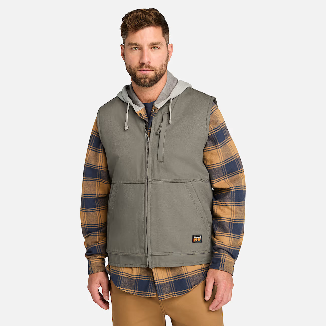 Gray Canvas Vest
