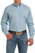 Men's Cinch Turquoise Button front Western Shirt long sleeve