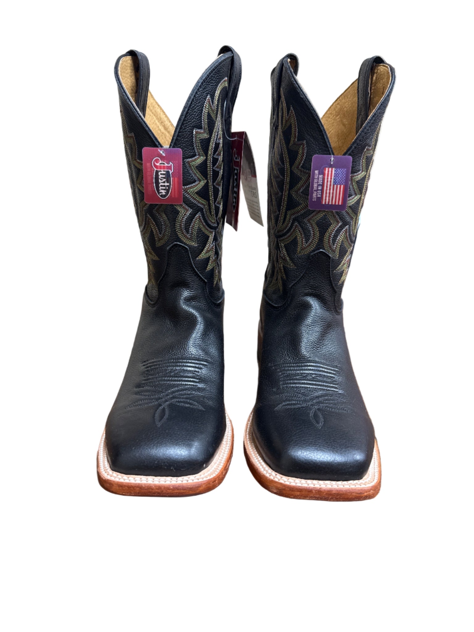Black Justin Brand Cowboy Boots