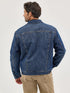 Man wearing a blue denim jacket 