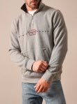 Mens Kimes Ranch gray quarter-zip pullover