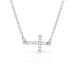 Quiet Faith, Tiny Crystal Cross Choker Necklace NC1510