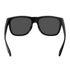 Black sunglasses with dark lenses on a white background