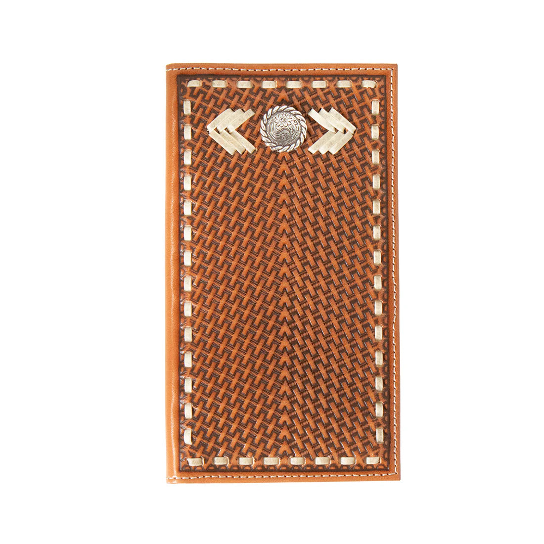 Nocona Rawhide Lace Concho Rodeo Wallet N500044708