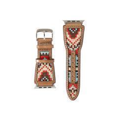 Nocona Mns iWatch Band Aztec Embroidery Multicolor