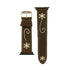 leather watchband embroidered