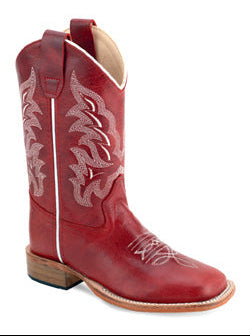 Old West Kids Red Boot BSC1995