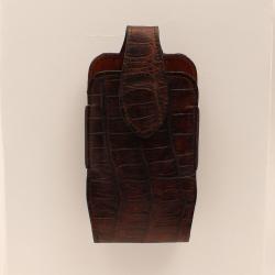 XXL Chocolate Caiman Print Cell Phone Case