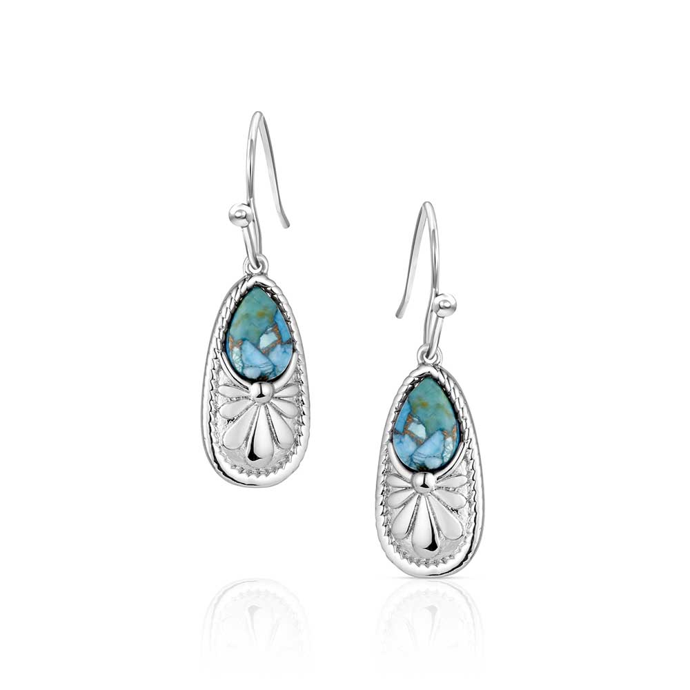 Montana Silversmith Pointed Path Turquoise Earrings 
