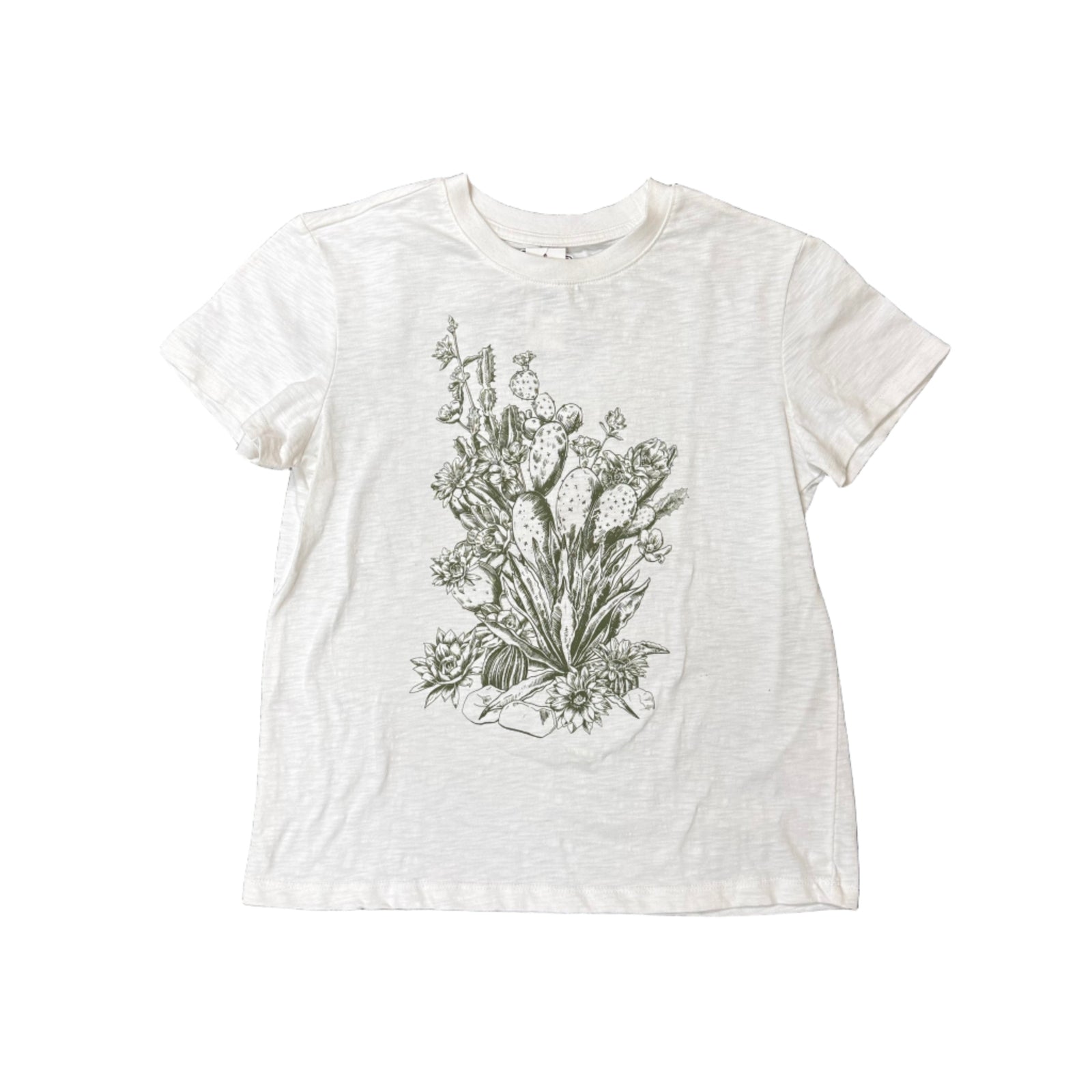 White t-shirt with floral design