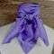 Purple Habotai light weight Silk Wild Rag with serge hem