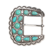 SquareTurquoise Belt Buckle 37931