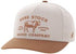 Cap with 'Rank Stock Rodeo Company' text and logo on beige and brown trucker hat