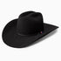 A Resistol Statler 4X Wool cowboy hat with a black color and a leather sweatband.