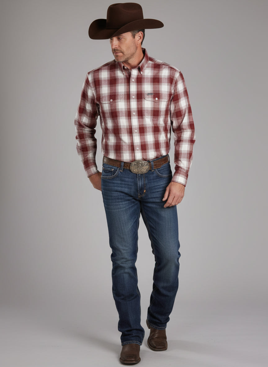 Roper Mens LS Chevy Plaid