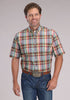 Mens Roper Clay Plaid Short Sleeve shirt