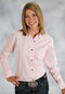 Ladies pink western shirt