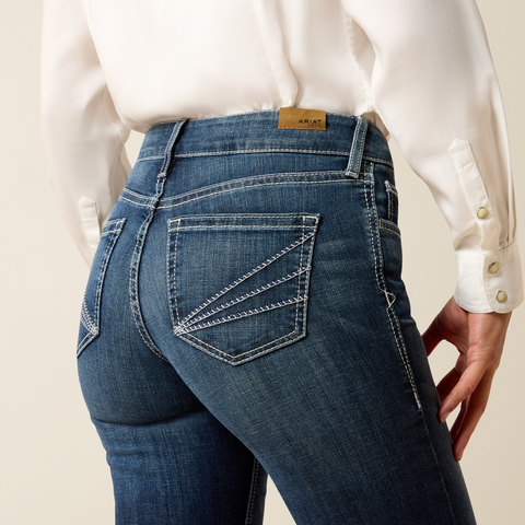 Women's Ariat blue jeans with Aisha pocket